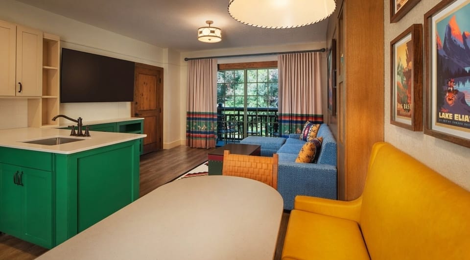 Living Area • Kitchen & Dining