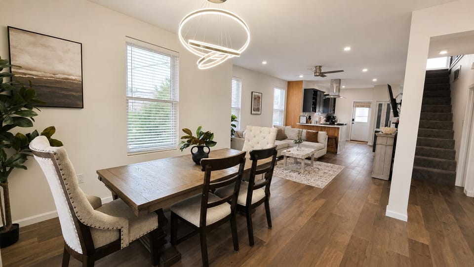 Bright open-concept living with stylish dining and modern finishes