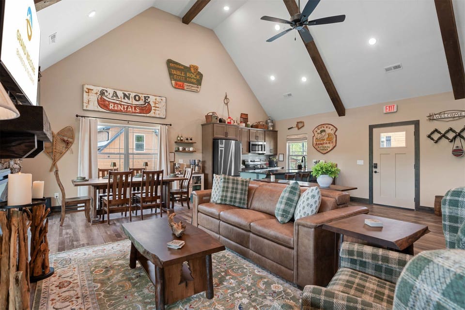 Curl up in the inviting living room & stream your favorites on the smart TV​