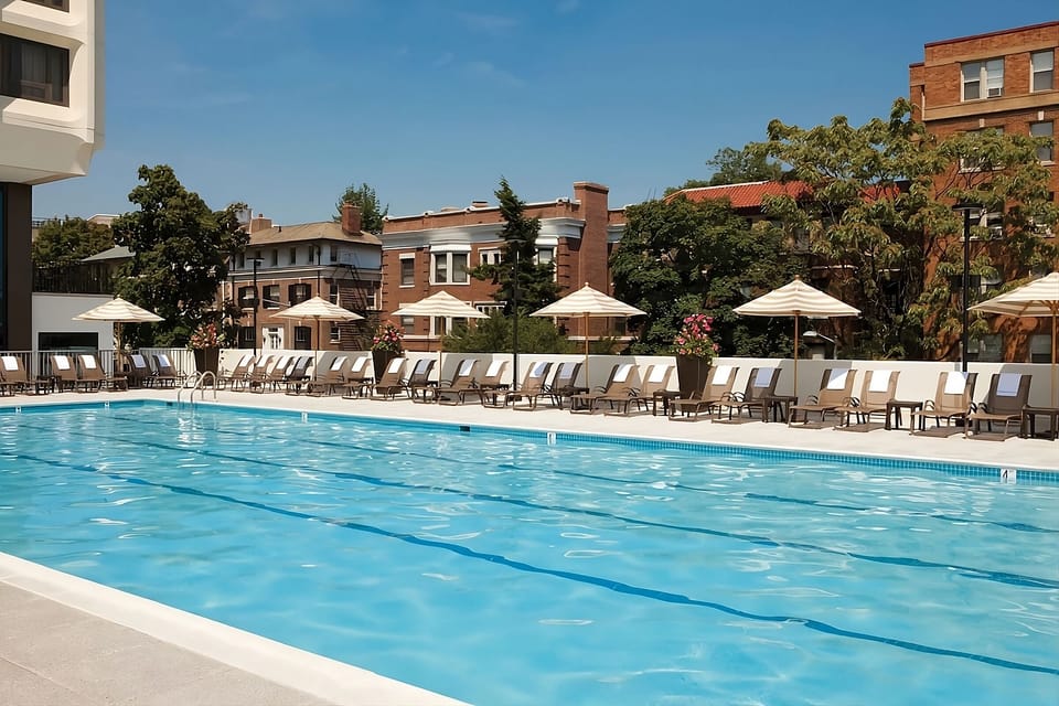 Dive into sparkling laps and sun-soaked poolside serenity.