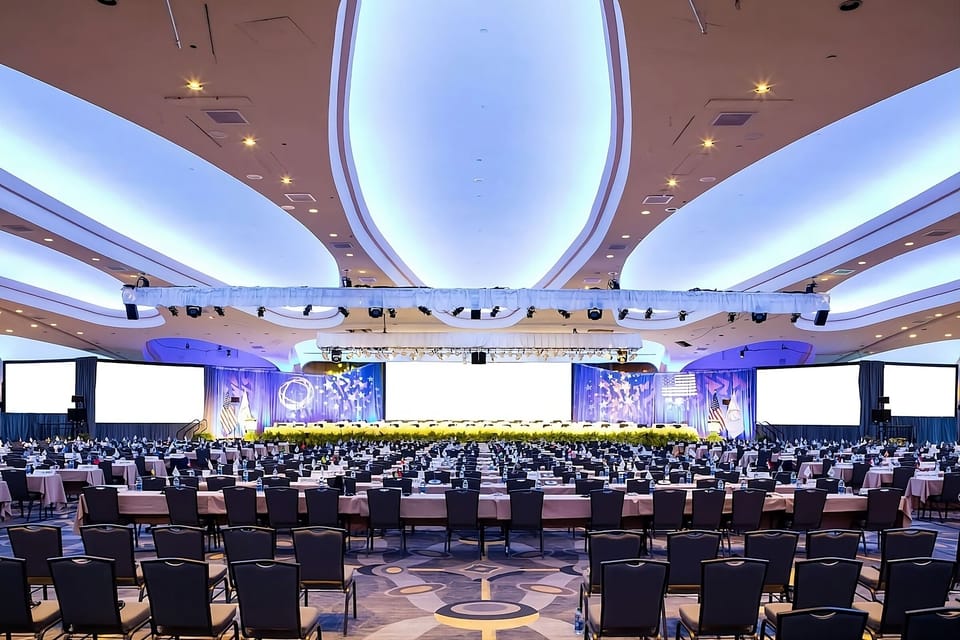 Picture your next event beneath dramatic lighting and grand ceilings.