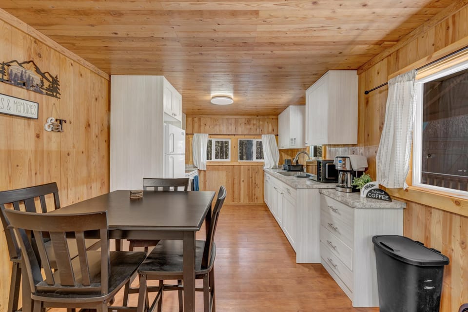 Open concept kitchen. 