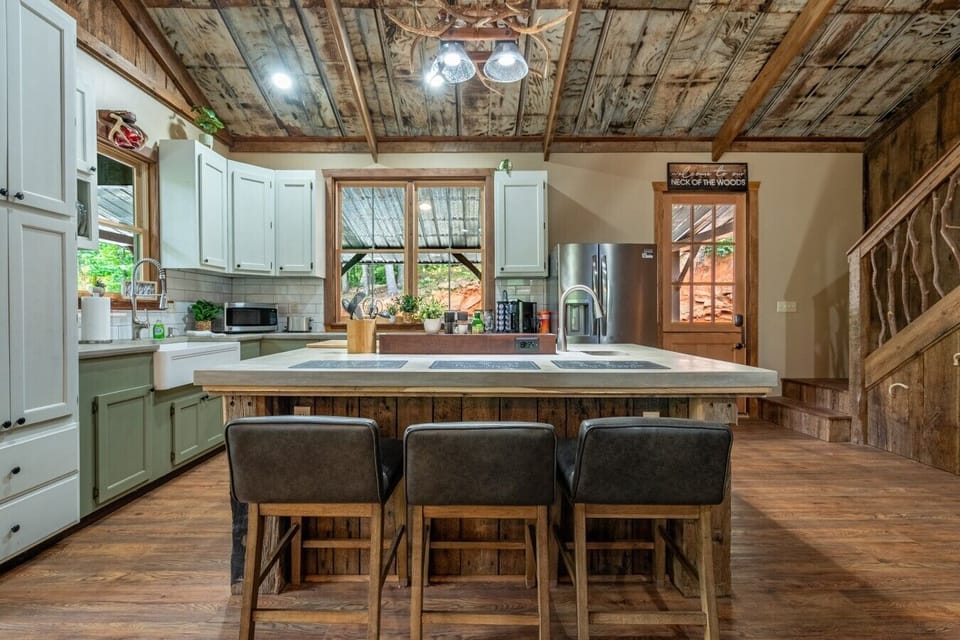 Enjoy cooking together with premium appliances, ample prep space, and seating for family and friends.