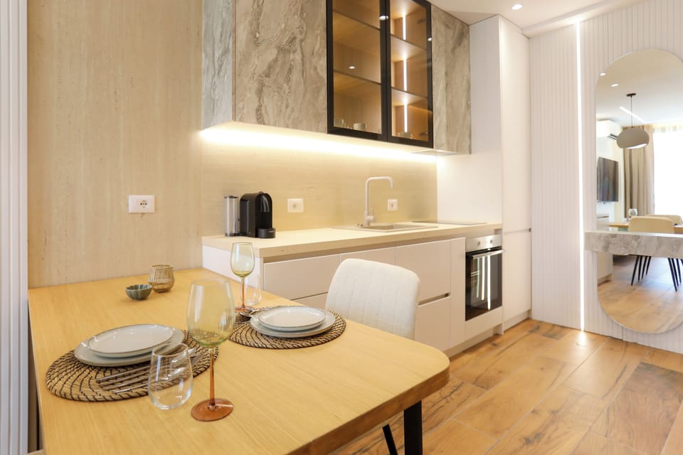 Kitchen and dining area