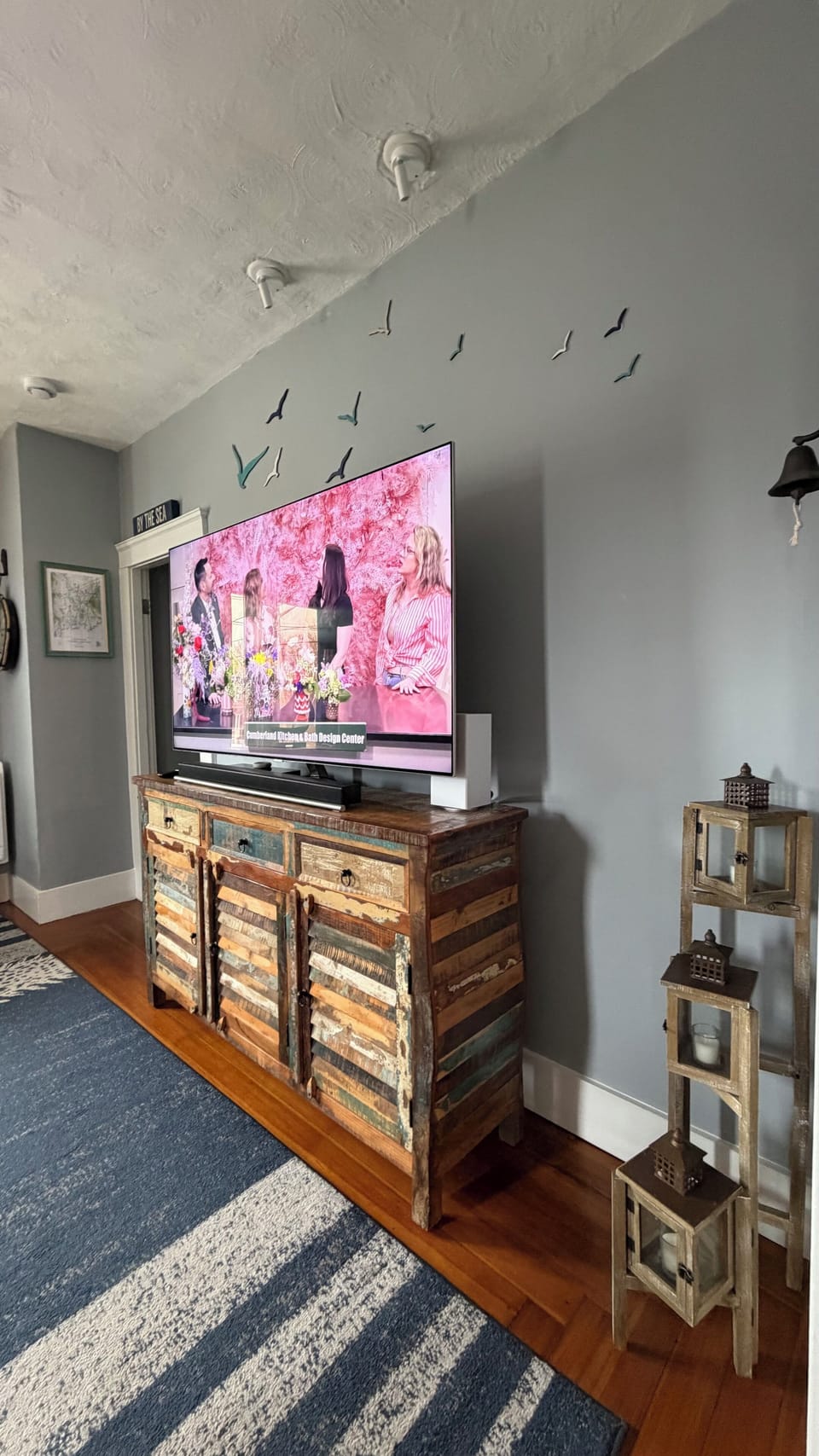living room with high-speed wifi and smart tv