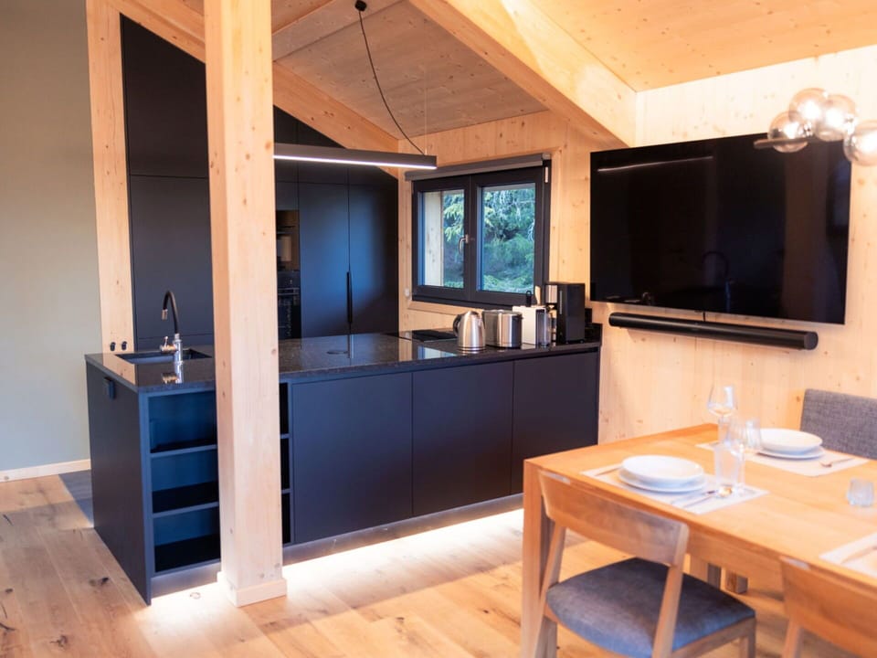 Wood, Flooring, Interior Design, Floor, Ceiling, Hardwood, Wood Stain, Countertop, Kitchen, Varnish