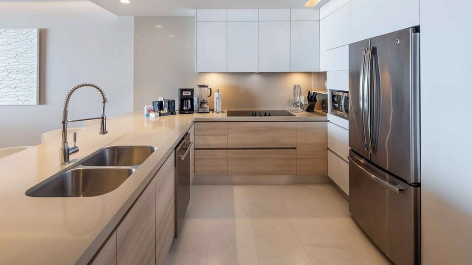 Kitchen - daily housekeeping with fresh towels & replenishment of supplies incl.