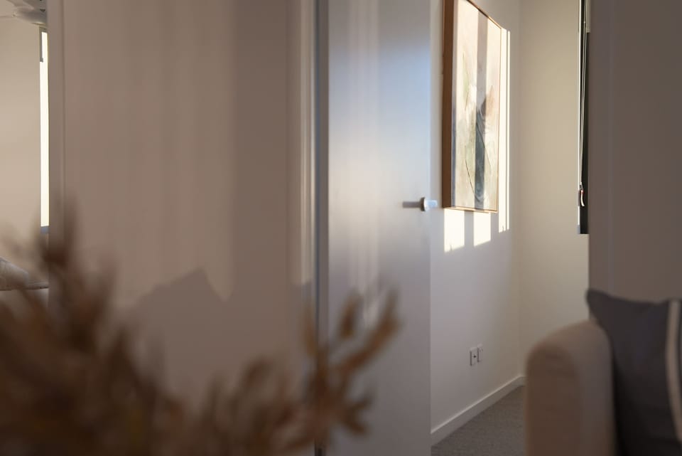 The hallway through to the bedrooms.
