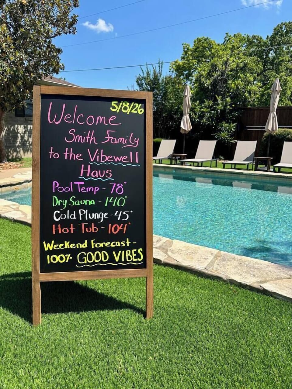 Your resort backyard awaits with in-ground pool, dry sauna, cold plunge, hot tub and more! 