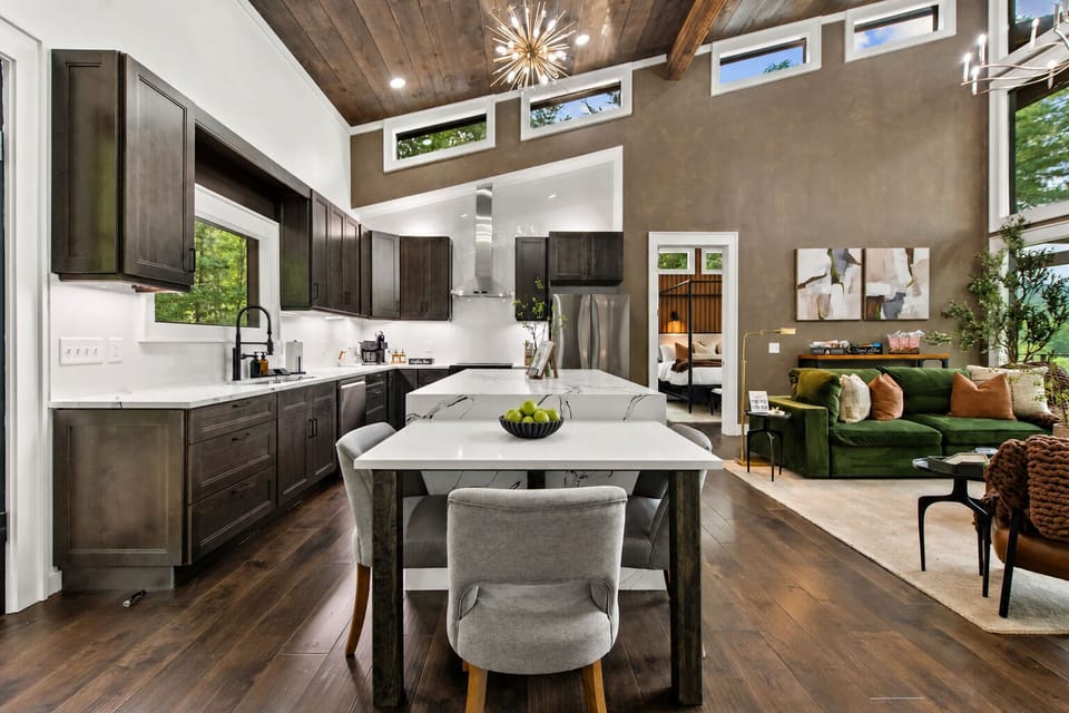 Stylish, spacious, and endlessly inviting, this is where the whole group comes together.