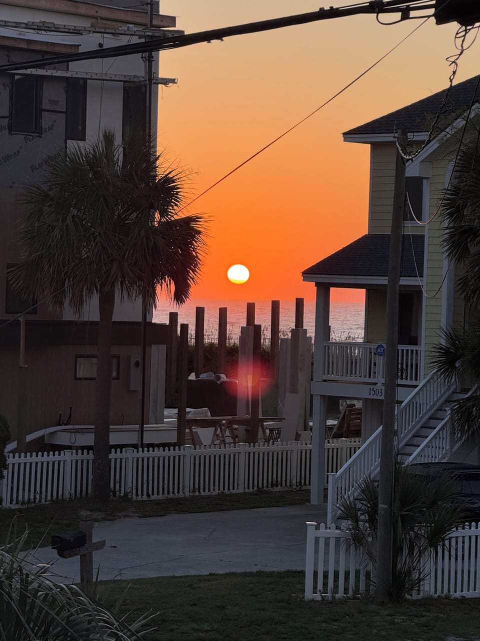 Beautiful sunset from the porch!
