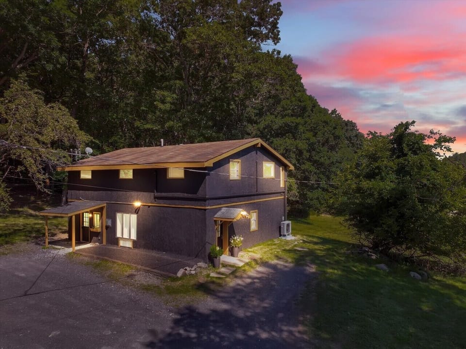 As the sun sets, your retreat comes to life.