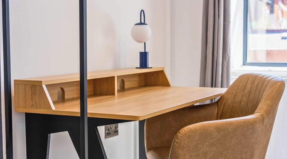 Dedicated workspace with fast, free Wi-Fi