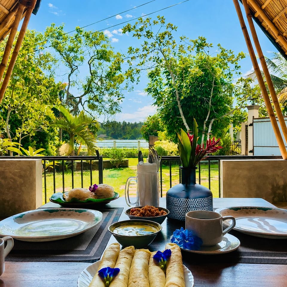 Lake View Cabana Breakfast View