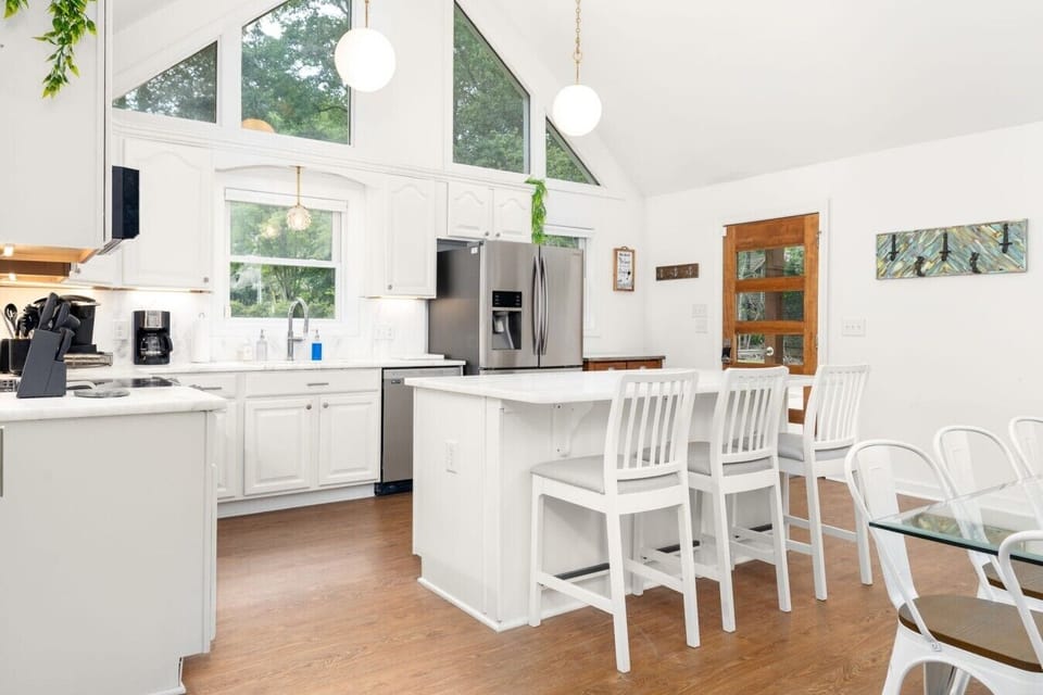 Fully stocked kitchen with everything you need to cook at home.