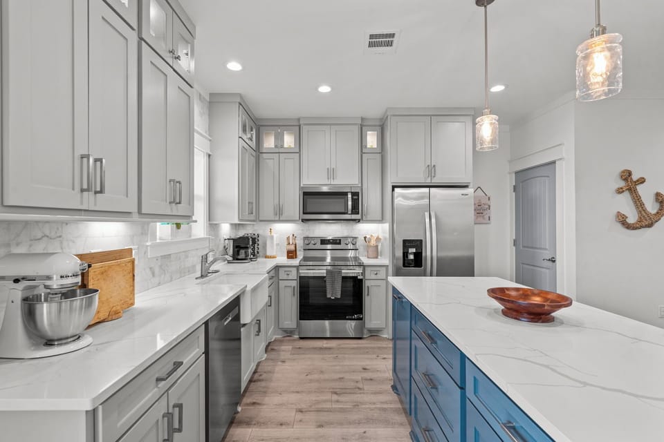Kitchen with just about everything you need to cook any meal.