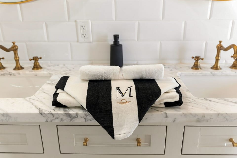 Enjoy the little luxuries — like fresh linens waiting on the counter when you arrive.