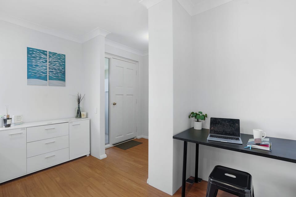 Dedicated workspace ideal for remote work or study