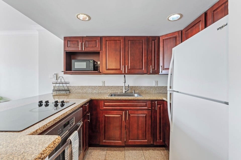 Fully Equipped Kitchen to prepare meals and dine in