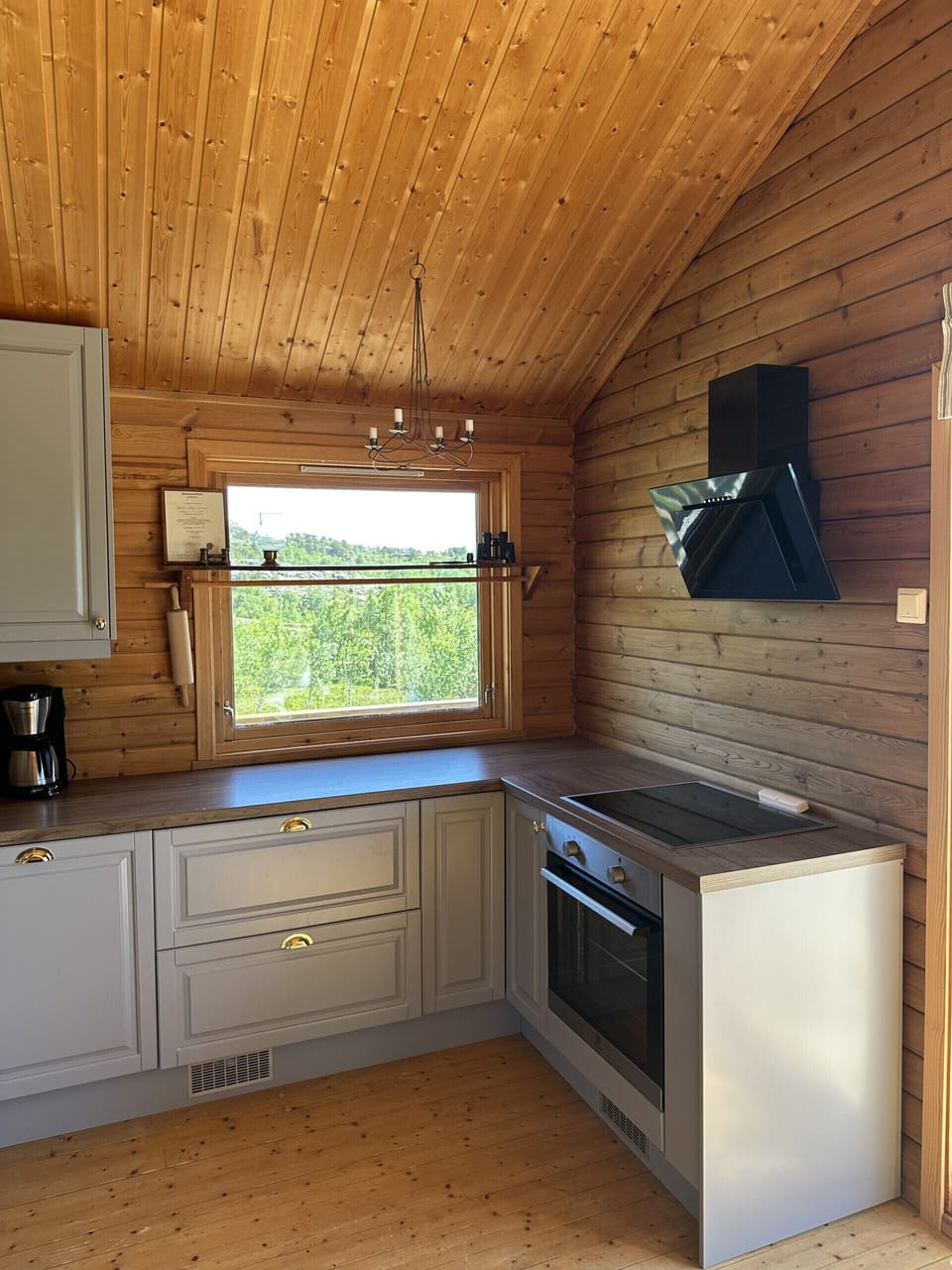 The kitchen has everything you might need, but limited water