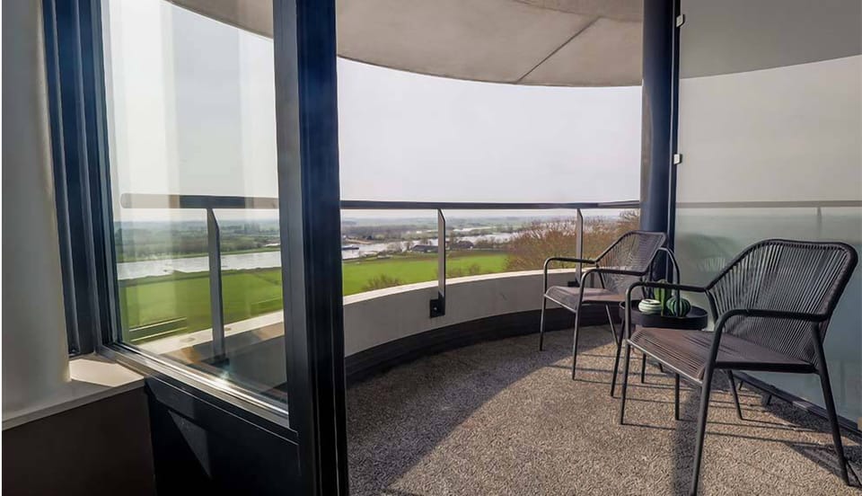 Sip morning coffee while soaking up sweeping countryside views.