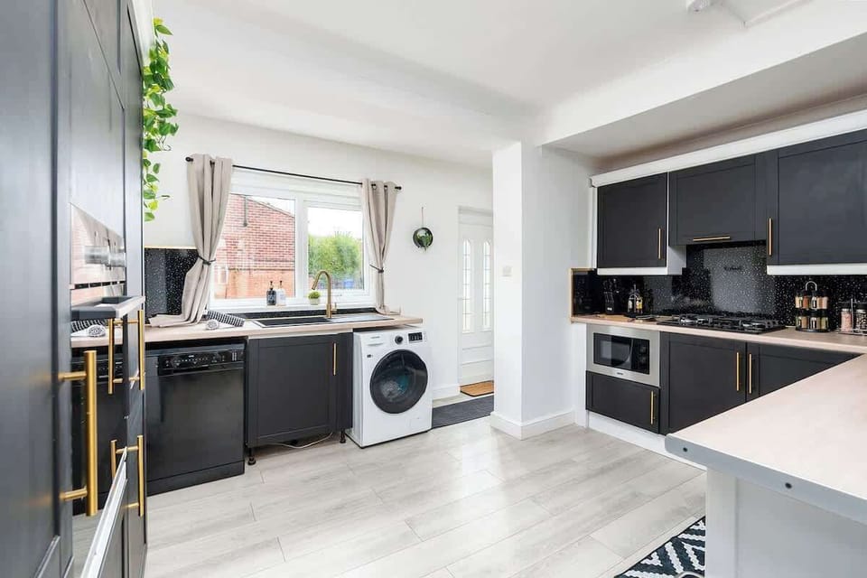 Fully equipped kitchen ready for family meals, romantic dinners, or solo feasts