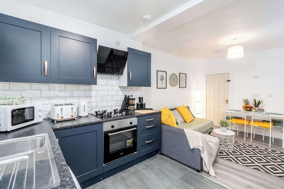Open Plan Kitchen, Dining & Sofa Area