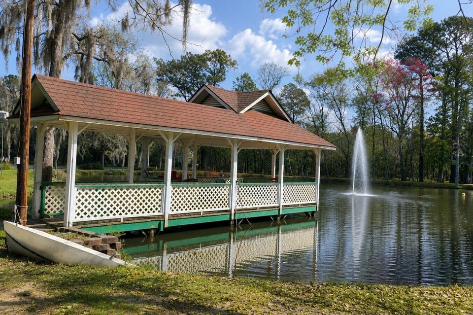 Cast a line from our covered dock and enjoy catch-and-release fishing, watch the resident ducks, or simply relax with a cup of coffee overlooking the pond.