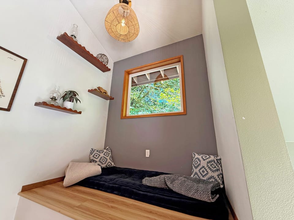 Secret nook space to escape to. 