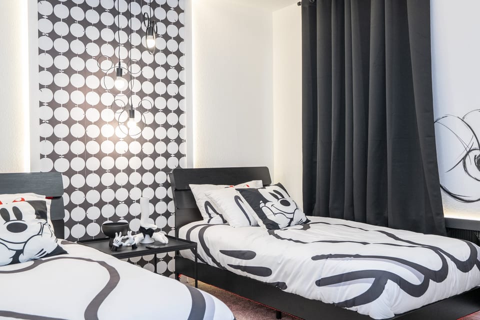 Mickey & Minnie Themed single bedroom