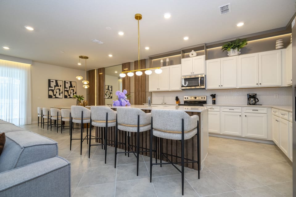 Open Floor Concept Living & Dining w/ Luxury furnishing