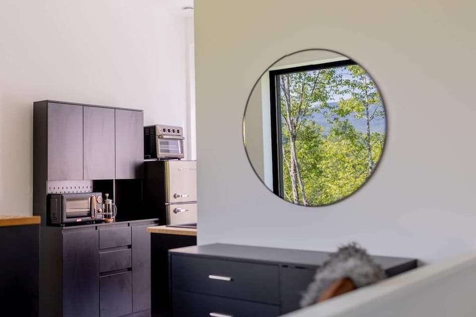 Living Room: You wouldn't want to leave the beautiful view.