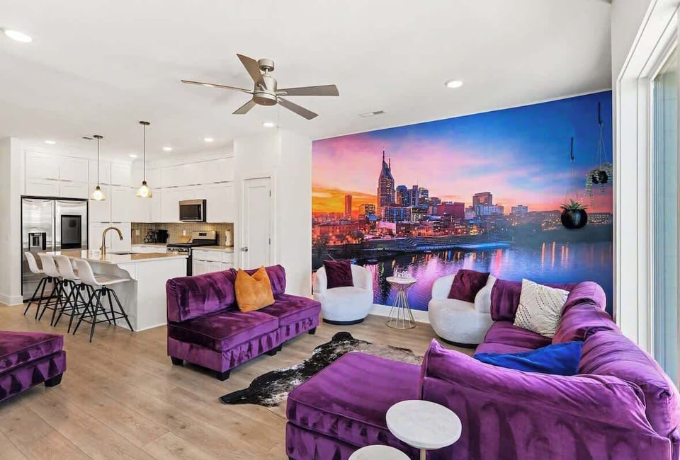 Living Room: Relax in an elegant living room featuring plush seating, refined décor, warm lighting, and a welcoming atmosphere perfect for unwinding, gathering, or enjoying a quiet evening.