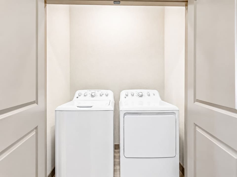 In unit washer and dryer