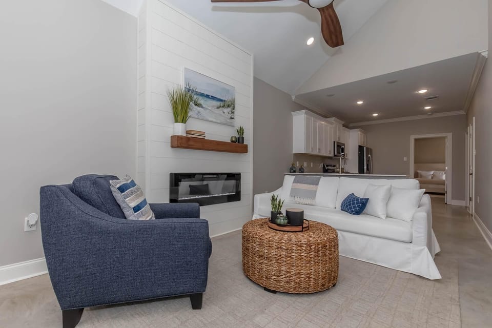 living room fireplace