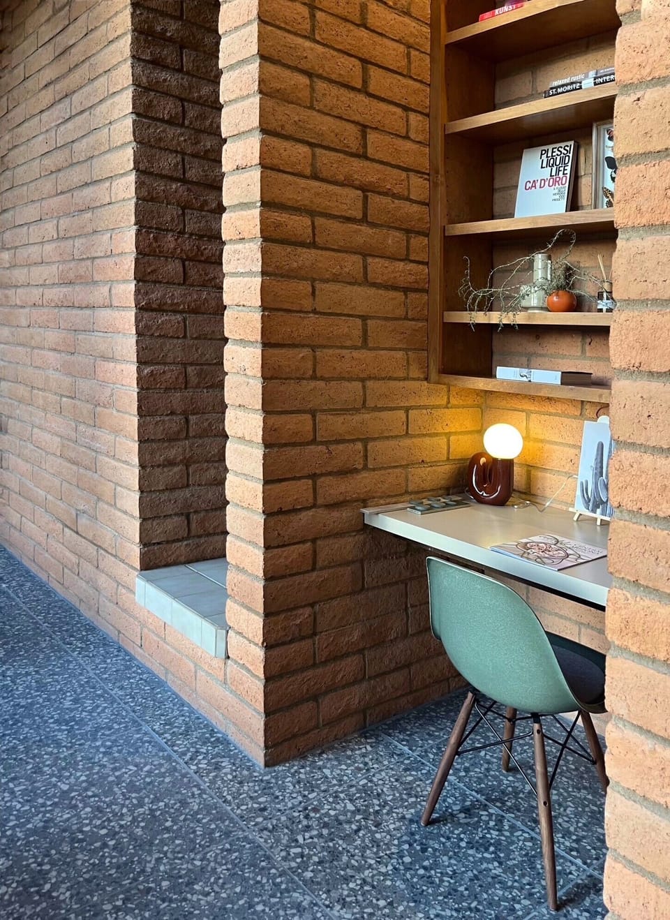 Dedicated workspace in our office nook 