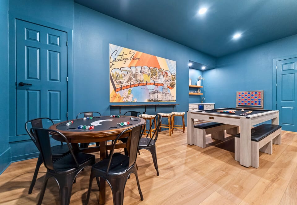 Comfortable seating and multiple entertainment options make this a favorite gathering spot throughout your stay.