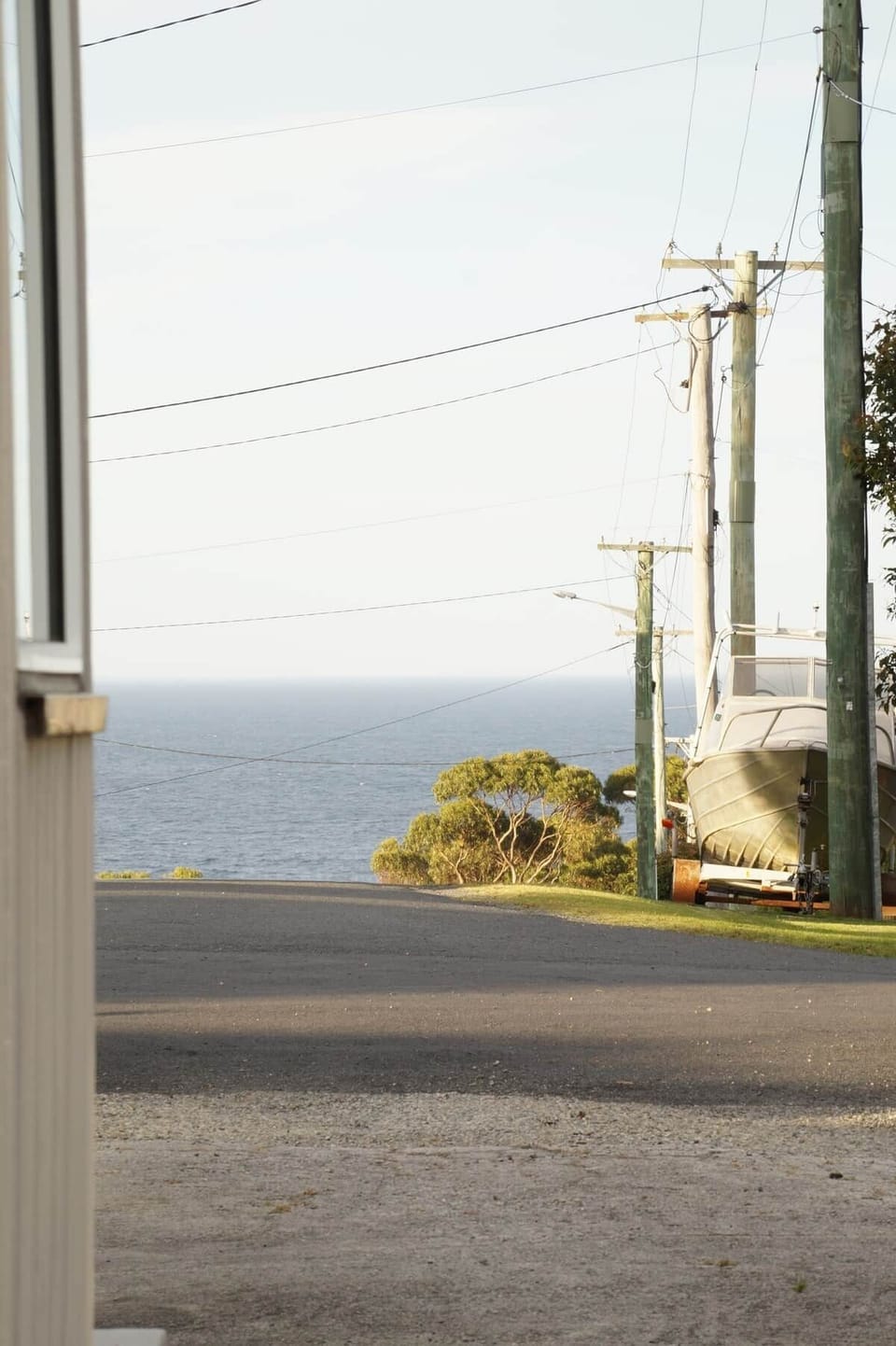 View down to the ocean. 