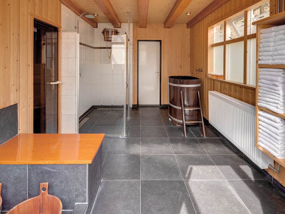 Challenge friends to a lively game night by the bar.