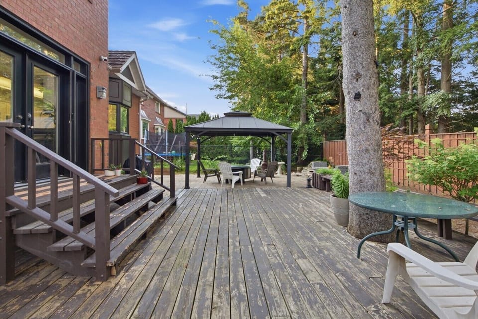Backyard Deck with Gazebo