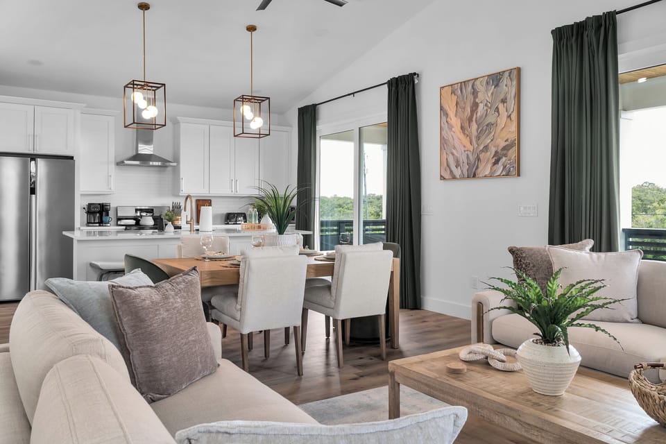 Spacious, airy, and built for gathering! Enjoy seamless open-concept living where the kitchen, dining, and living areas flow together effortlessly. 🛋️✨