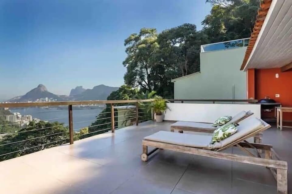 View from upper terrace