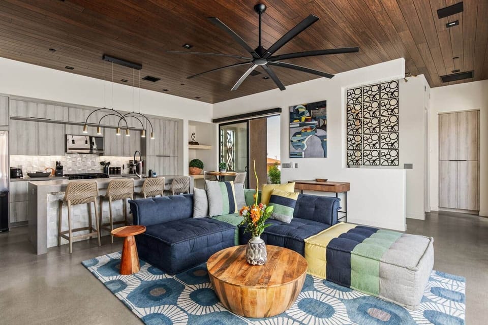 High ceilings make for a giant space