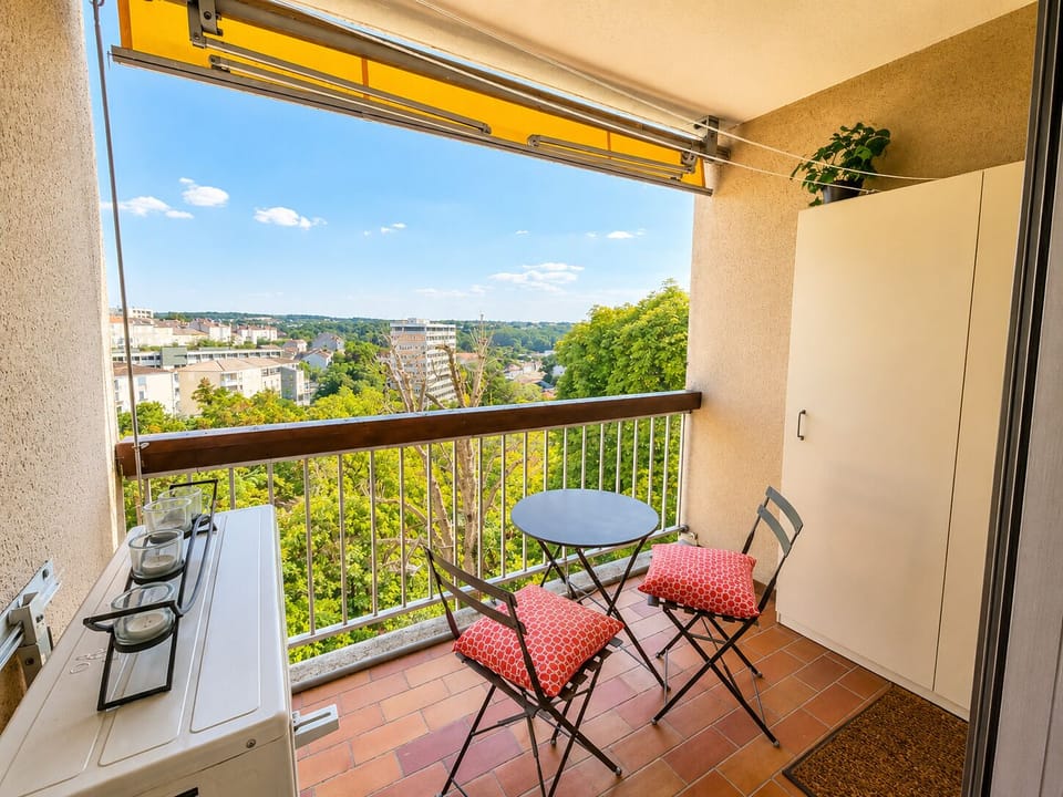 Terrace offering stunning views of the residence garden.