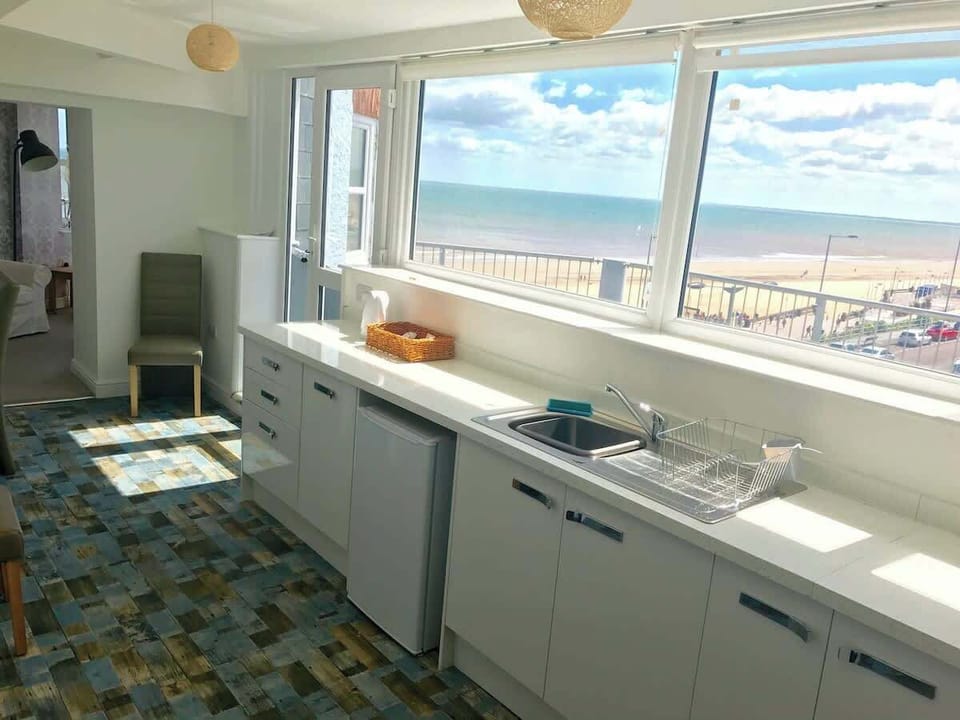 Large kitchen leading to your private balcony with amazing views