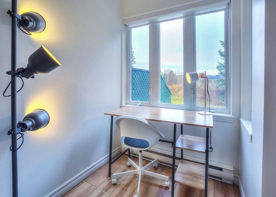Dedicated work space. Perfect for working remote while you enjoy the area! 
