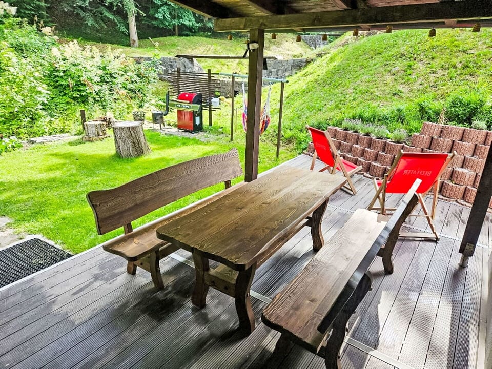 Furniture, Wood, Outdoor Furniture, Table, Outdoor Table, Garden, Bench, Hardwood, Wood Stain, Outdoor Bench