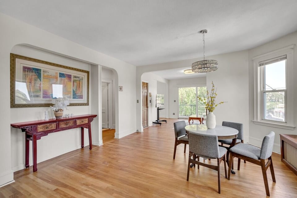 Open-concept floor plan