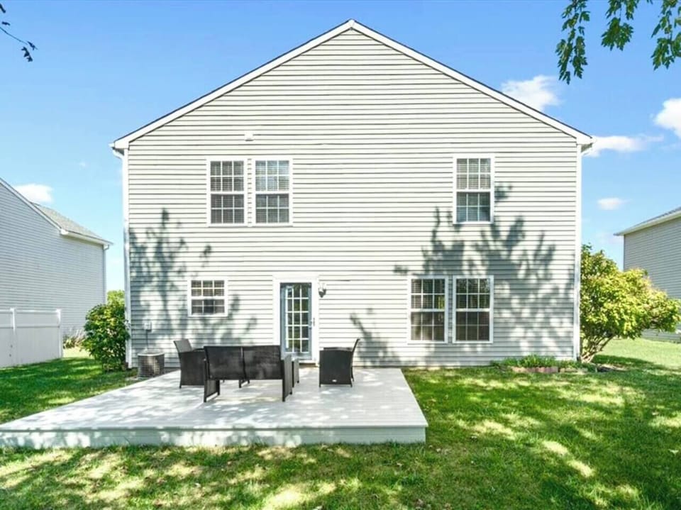Newly built deck provides an outdoor space for you and your guests.  