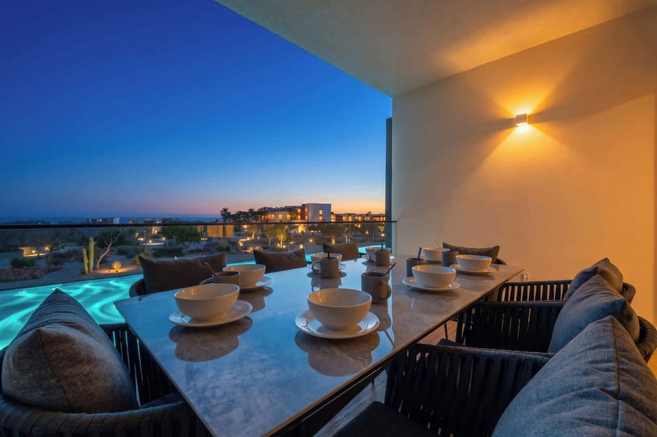 Spacious terrace perfect for outdoor dining.